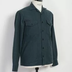 STEFAN | Worker Over Shirt | Moss Green -Togs Soldes stefan worker over shirt moss green hansen garments 603582