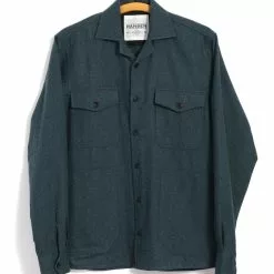 STEFAN | Worker Over Shirt | Moss Green