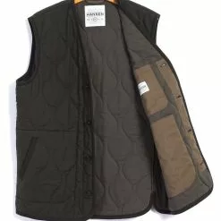 TONY | Bonded Padded Vest | Dark Army 13 TONY | Bonded Padded Vest | Dark Army -Togs Soldes tony bonded padded vest dark army hansen garments 285690