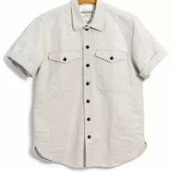 VILLY | Short Sleeve Shirt | Flax Nature
