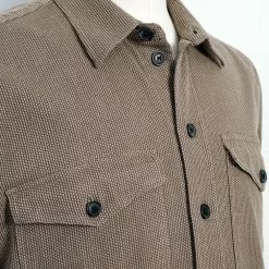 VILLY | Short Sleeve Shirt | Khaki Sashiko 10 VILLY | Short Sleeve Shirt | Khaki Sashiko -Togs Soldes villy short sleeve shirt khaki sashiko hansen garments 207931