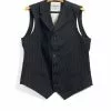 WILLIAM | High Lapel Waistcoat | Black Pin