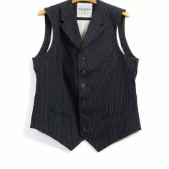 WILLIAM | High Lapel Waistcoat | Black Pin