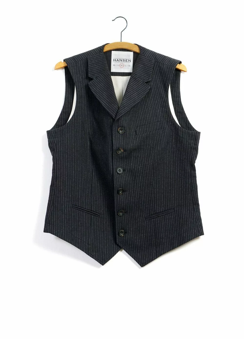 WILLIAM | High Lapel Waistcoat | Black Pin 1 WILLIAM | High Lapel Waistcoat | Black Pin