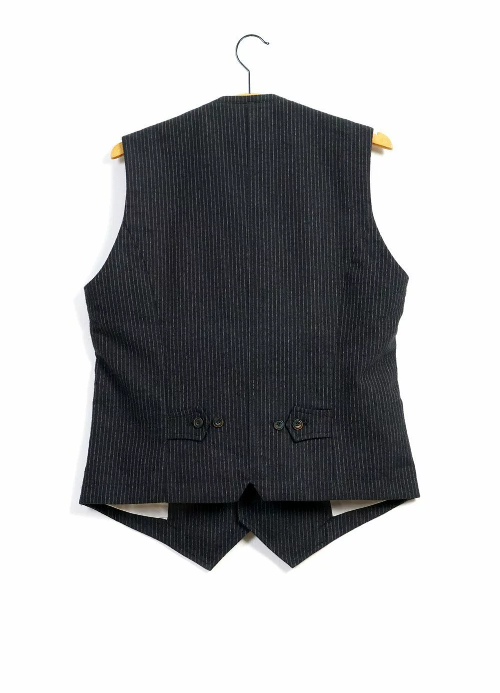 WILLIAM | High Lapel Waistcoat | Black Pin 2 WILLIAM | High Lapel Waistcoat | Black Pin - Image 2