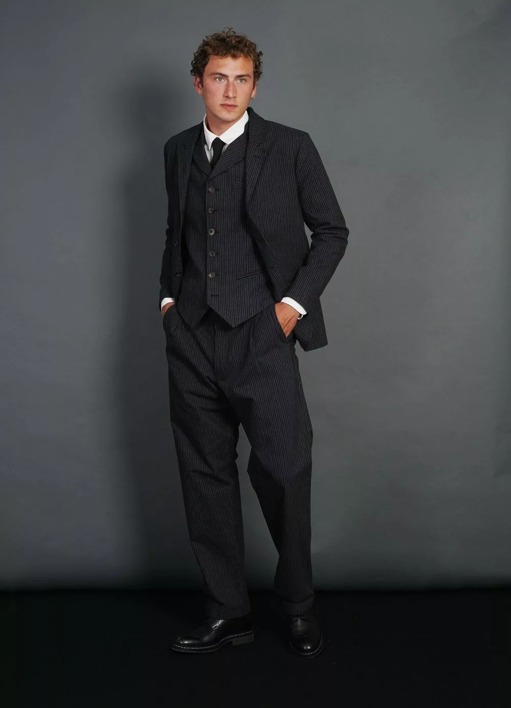 WILLIAM | High Lapel Waistcoat | Black Pin 5 WILLIAM | High Lapel Waistcoat | Black Pin - Image 5