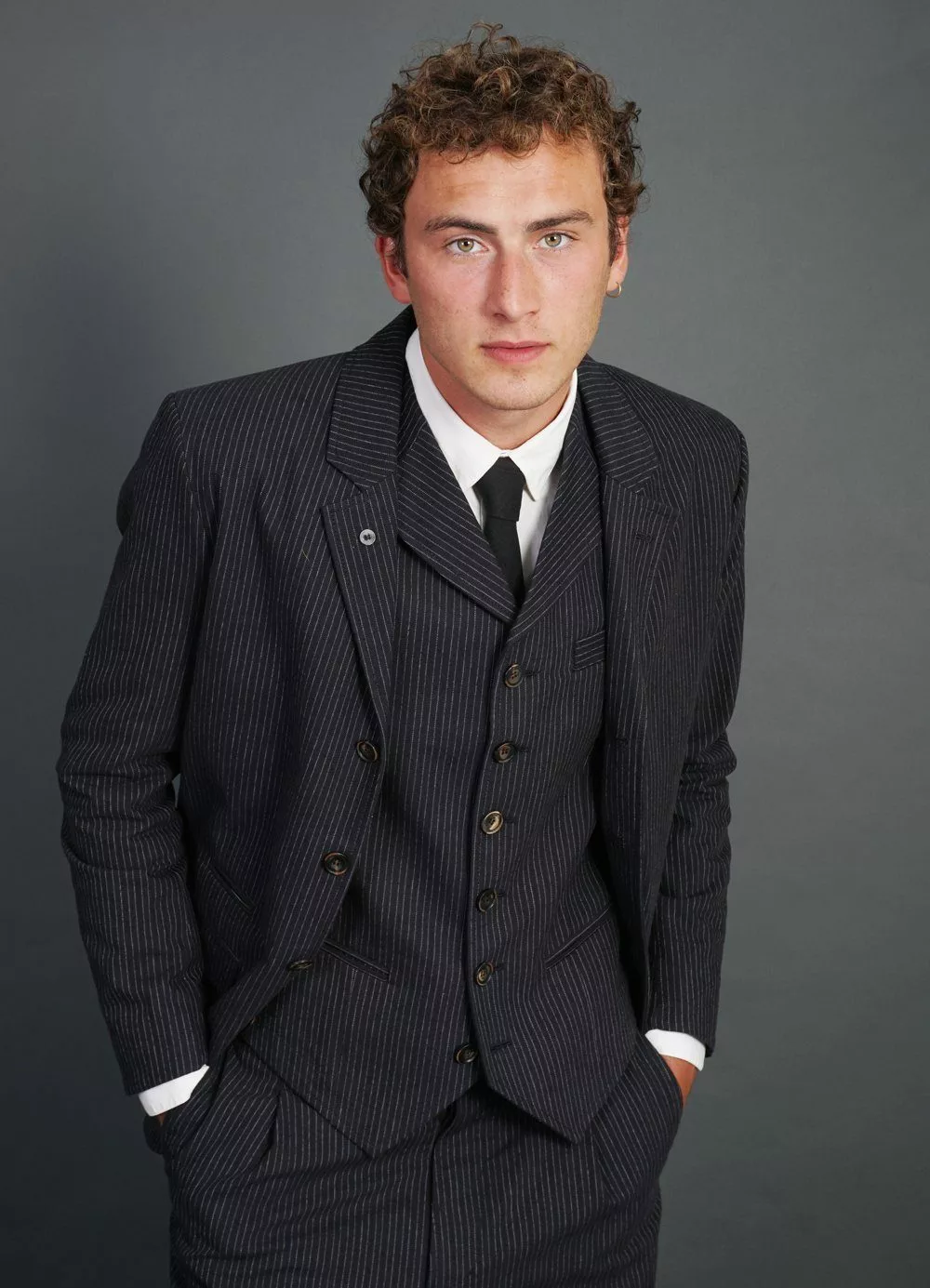 WILLIAM | High Lapel Waistcoat | Black Pin 3 WILLIAM | High Lapel Waistcoat | Black Pin - Image 3