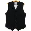 WILLIAM | Lapel Waistcoat | Black
