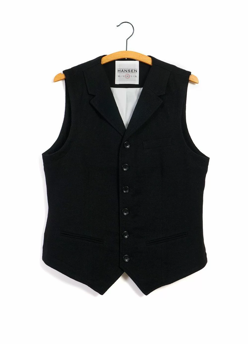 WILLIAM | Lapel Waistcoat | Black 1 WILLIAM | Lapel Waistcoat | Black