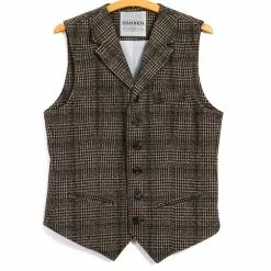 WILLIAM | Lapel Waistcoat | Checkered