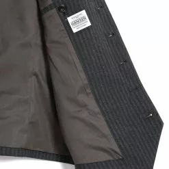 WILLIAM | Lapel Waistcoat | Grey Pin -Togs Soldes william lapel waistcoat grey pin hansen garments 154333