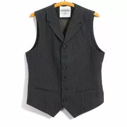 WILLIAM | Lapel Waistcoat | Grey Pin