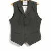 WILLIAM | Lapel Waistcoat | Khaki Pin