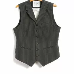 WILLIAM | Lapel Waistcoat | Khaki Pin
